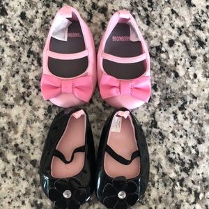 Size 1 (0-3 mo.) baby girl shoes